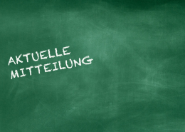 Aktuelle Mitteilung