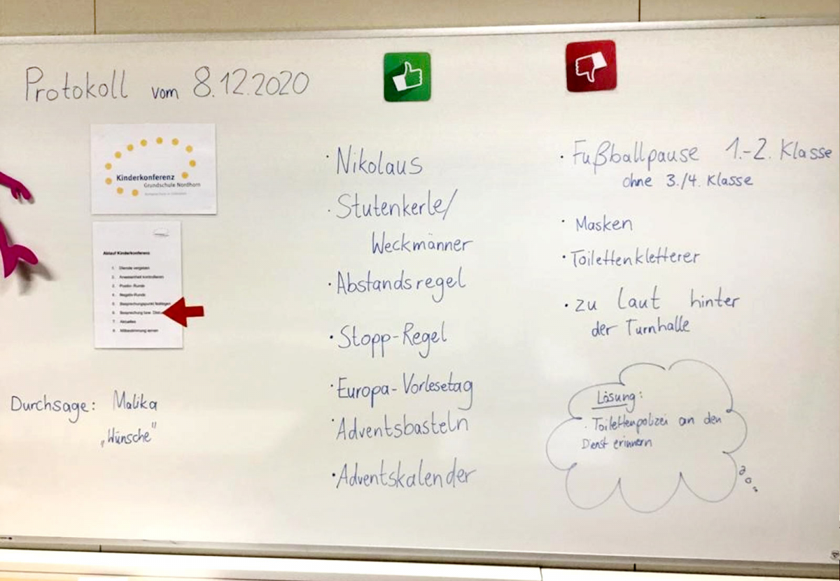 Kinderkonferenz Protokoll 08.12.2020