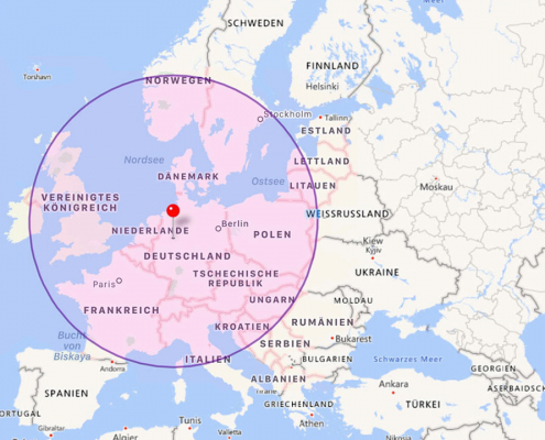 Europalauf Karte