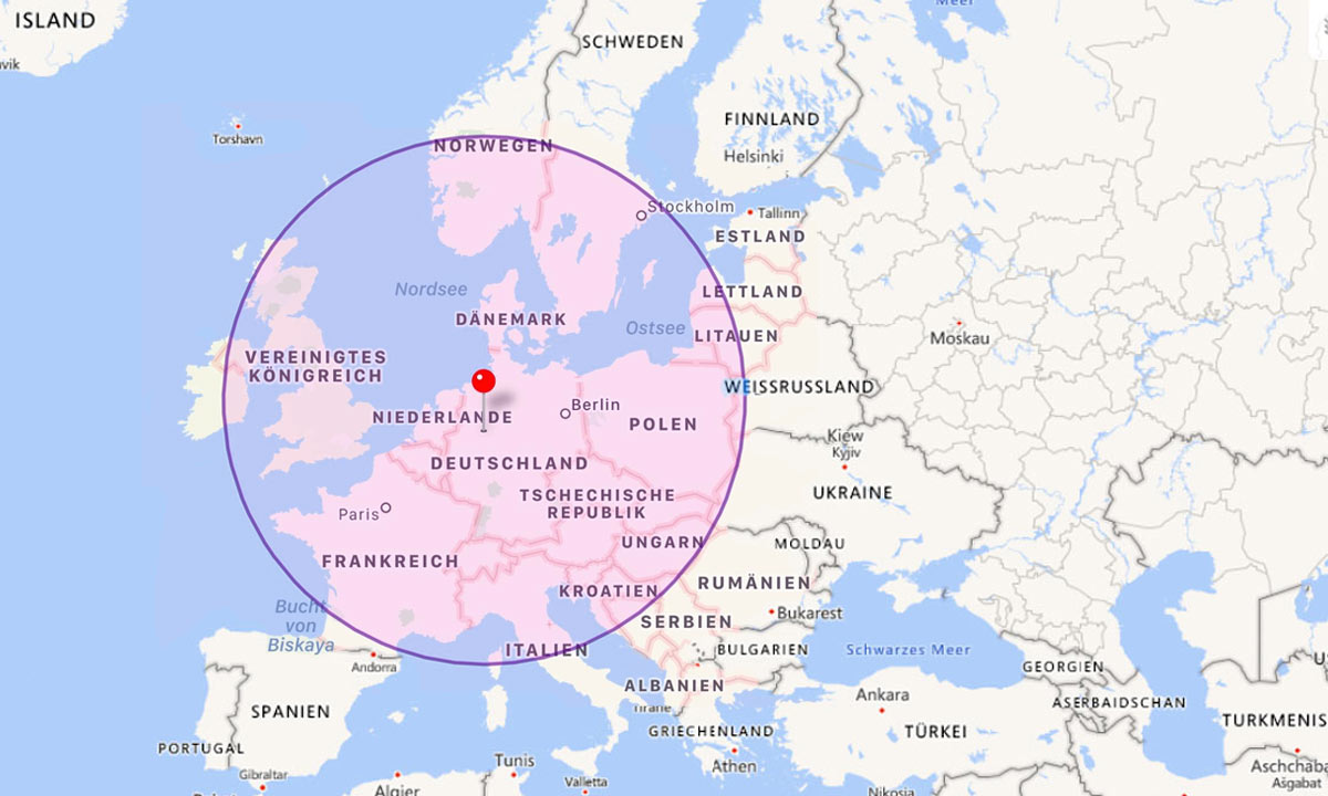 Europalauf Karte