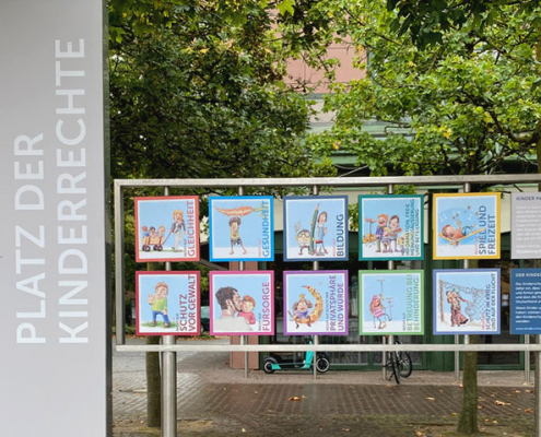 Platz der Kinderrechte - interaktive Installation