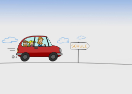 Elterntaxi Illustration